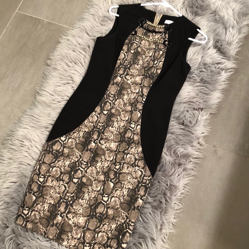 Snake print dress